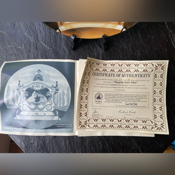 Walt Disney « Cinderella » Collector plate - Happily Ever After - Picture 2 of 5